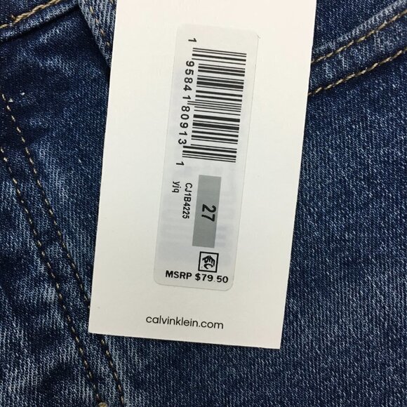 NEW Calvin Klein Women's Jeans Mid Rise Slim Fit Boyfriend Button Fly 27 x 29" - Picture 8 of 12